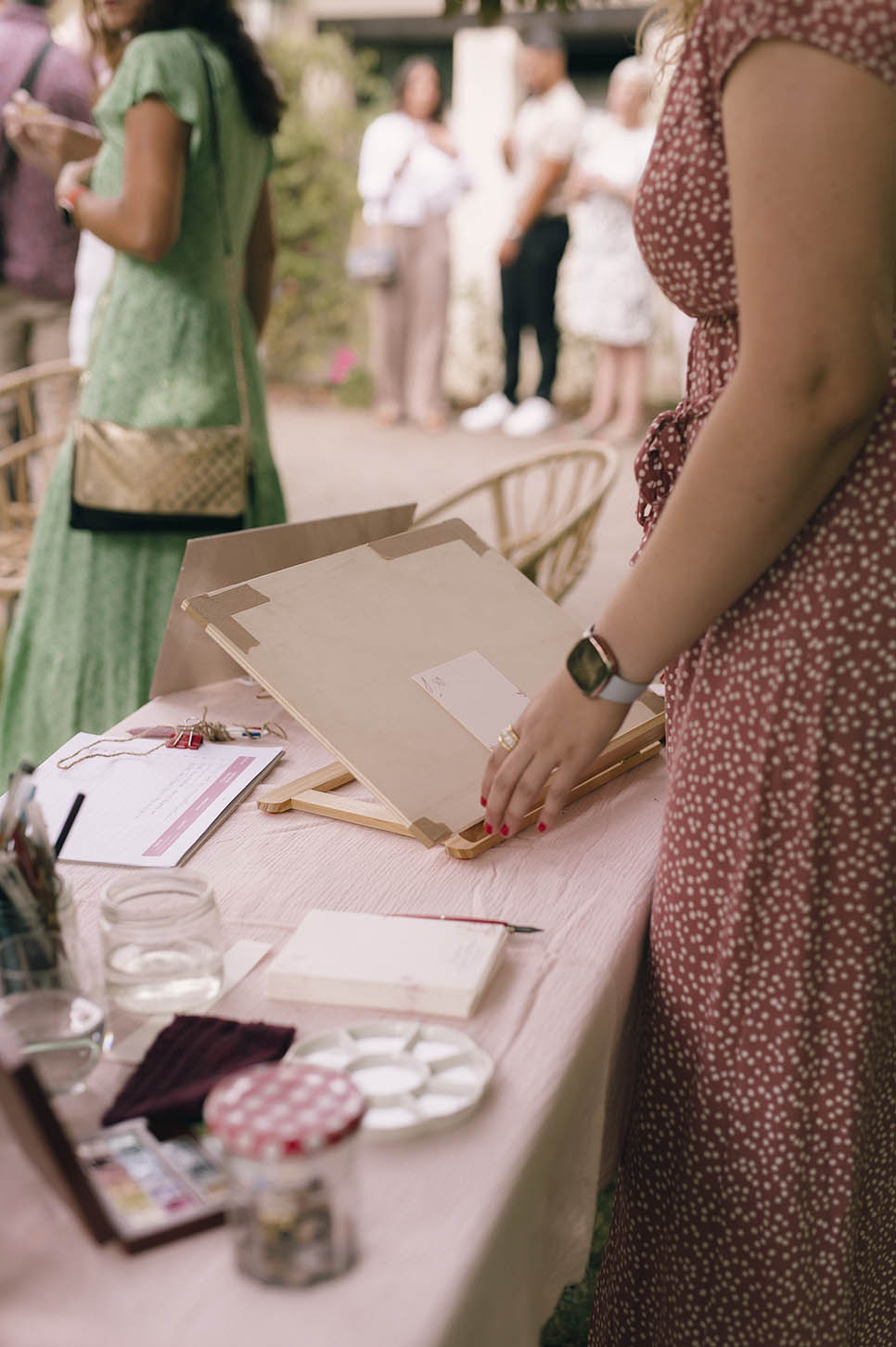 Live drawing mariage