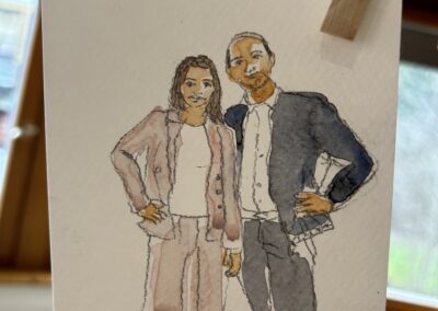 croquis animation mariage
