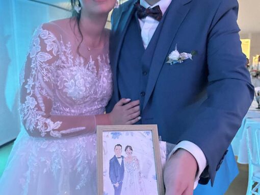 DU LIVE PAINTING POUR LE MARIAGE DE CLAIRE & AXEL