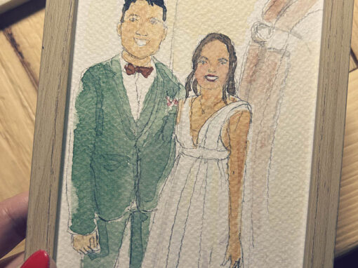 LIVE DRAWING MARIAGE – CHÂTEAU DE THANVILLÉ, ALSACE